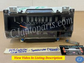 OEM 1974 1975 1976 Cadillac Deville Calais Fleetwood Eldorado DASH INSTRUMENT CLUSTER SPEEDOMETER WITH CIRCUIT BOARD #8987755